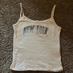 Brandy Melville Cream 'New York' Camisole